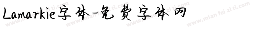 Lamarkie字体字体转换