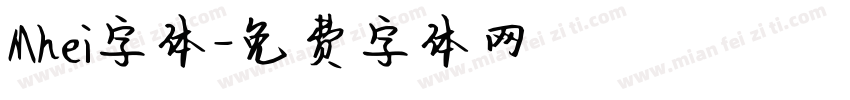 Mhei字体字体转换