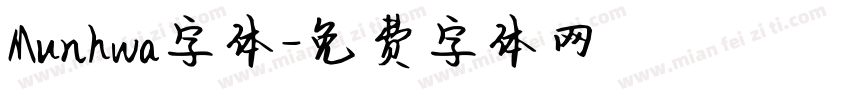 Munhwa字体字体转换