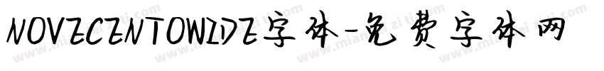 NOVECENTOWIDE字体字体转换