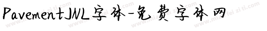 PavementJNL字体字体转换