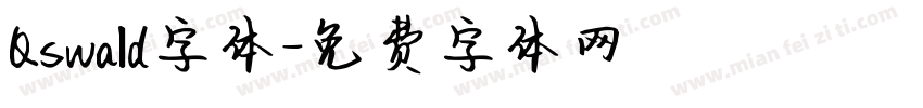 Qswald字体字体转换