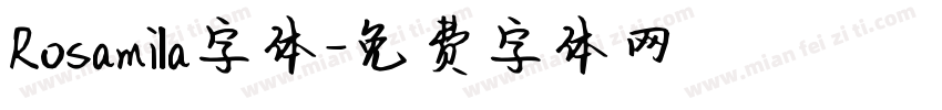 Rosamila字体字体转换