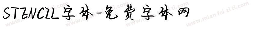 STENCIL字体字体转换