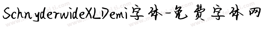 SchnyderwideXLDemi字体字体转换