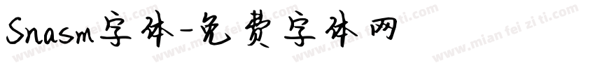 Snasm字体字体转换