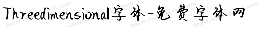 Threedimensional字体字体转换