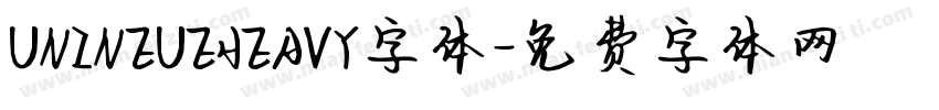UNINEUEHEAVY字体字体转换