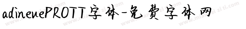 adineuePROTT字体字体转换