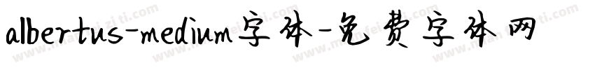 albertus-medium字体字体转换