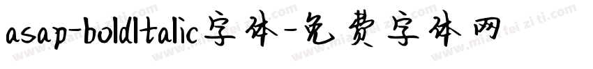 asap-boldltalic字体字体转换