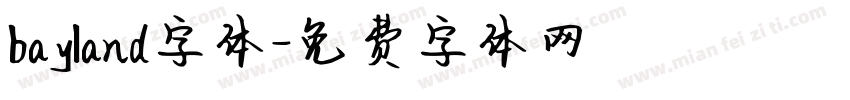 bayland字体字体转换