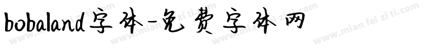 bobaland字体字体转换