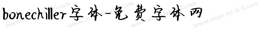 bonechiller字体字体转换