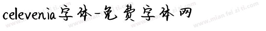 celevenia字体字体转换