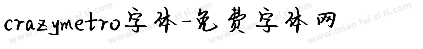 crazymetro字体字体转换