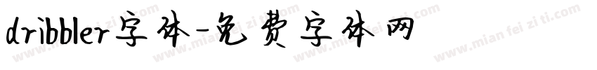 dribbler字体字体转换