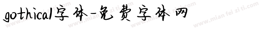 gothica1字体字体转换