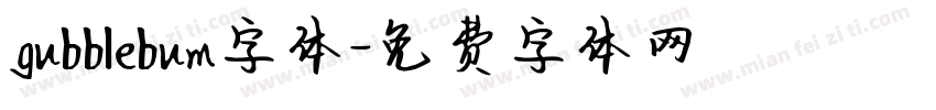 gubblebum字体字体转换