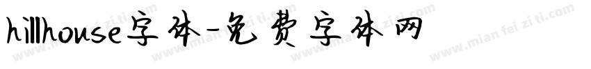 hillhouse字体字体转换