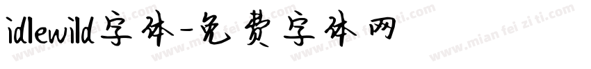 idlewild字体字体转换