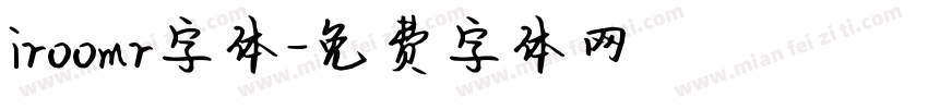 iroomr字体字体转换