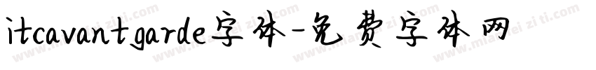 itcavantgarde字体字体转换
