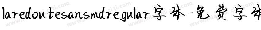 laredoutesansmdregular字体字体转换