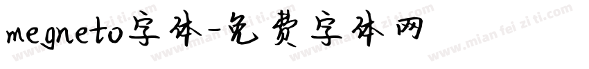 megneto字体字体转换