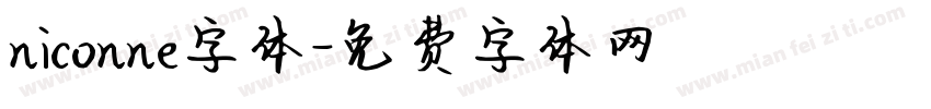 niconne字体字体转换