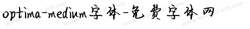 optima-medium字体字体转换