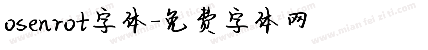 osenrot字体字体转换 osenrot字体字体转换