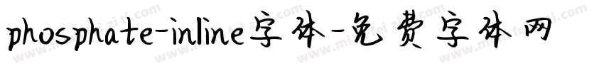 phosphate-inline字体字体转换