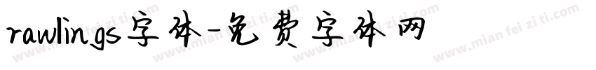 rawlings字体字体转换