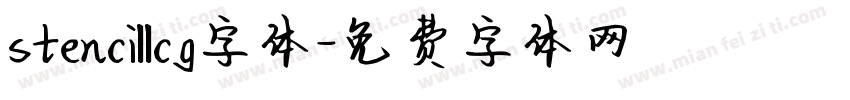 stencillcg字体字体转换