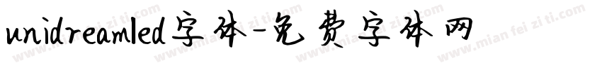 unidreamled字体字体转换