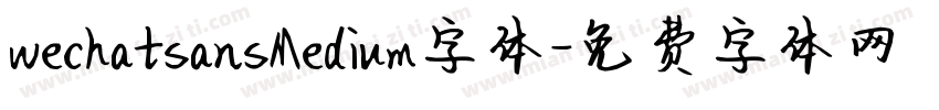 wechatsansMedium字体字体转换