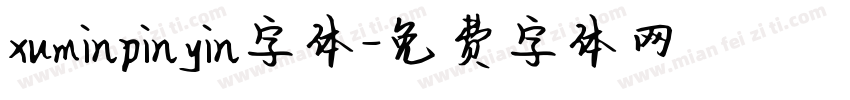 xuminpinyin字体字体转换