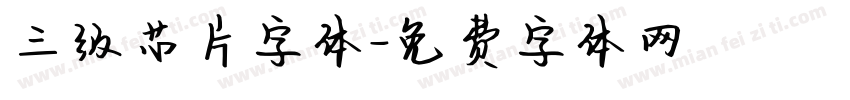 三级芯片字体字体转换