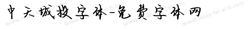 中天城投字体字体转换