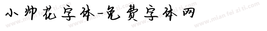 小帅花字体字体转换
