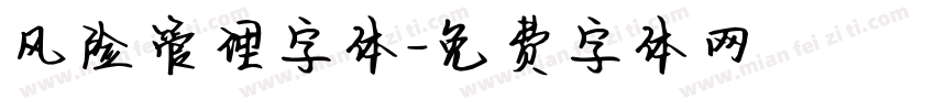 风险管理字体字体转换