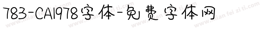 783-CAI978字体字体转换