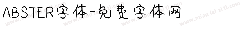 ABSTER字体字体转换
