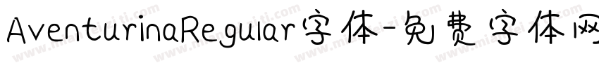AventurinaRegular字体字体转换