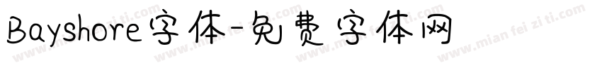Bayshore字体字体转换