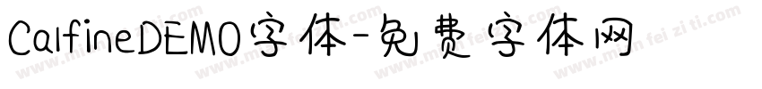 CalfineDEMO字体字体转换