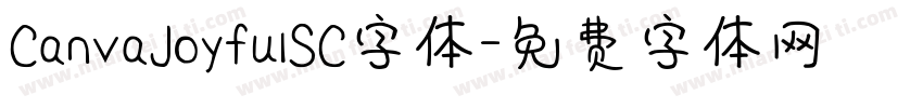 CanvaJoyfulSC字体字体转换