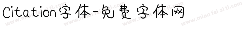 Citation字体字体转换