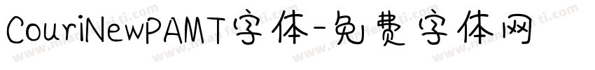 CouriNewPAMT字体字体转换